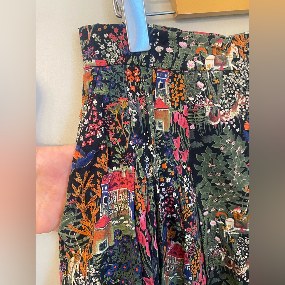 Vintage Collection Toussaint Folk Midi Skirt Cottagecore Whimsical Artsy Spring - Picture 6 of 12